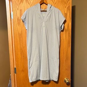 J. Jill Light Blue Hooded Dress